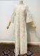 1960’s-style White tulle dress with wool embroidery/40-42