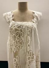 1910’s-style White hippie-style cotton lace gown/38