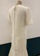 Ivory wool/silk couture gown/36