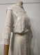 1905’s White cotton gown with eyelet lace/34-36