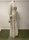 1905’s White cotton gown with lace-inserts/34-36