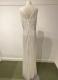 Ivory tulle column gown with pearls/36