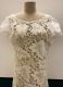 1930s-style Ivory floral lace gown/36-38