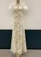 1930s-style Ivory floral lace gown/36-38