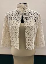 1960’s-style White guipure lace jacket/38