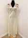 1980’s Ivory dress with rose appliques/38