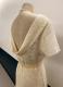1930’s-style Cream lace gown with draped back/38-40