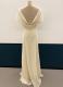 1930’s-style Cream lace gown with draped back/38-40