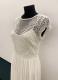 1990’s White beaded chiffon gown/34-36
