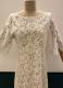 1920’s-style Ivory floral lace dress/38-40