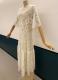 1920’s-style Ivory floral lace dress/38-40
